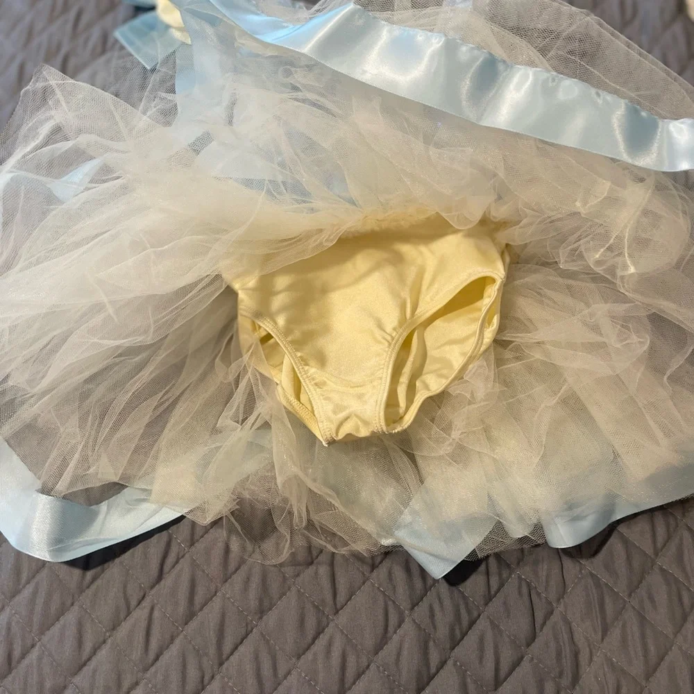 Revolution Light Blue and Cream Dance Costume